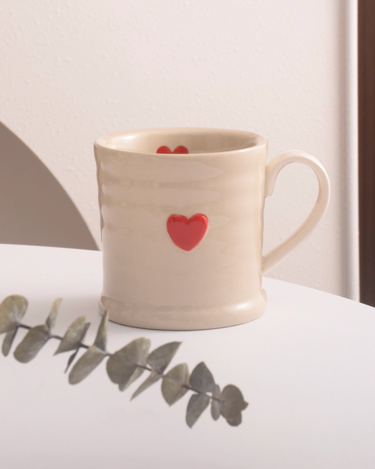 Textured Ceramic Coffee Cup
