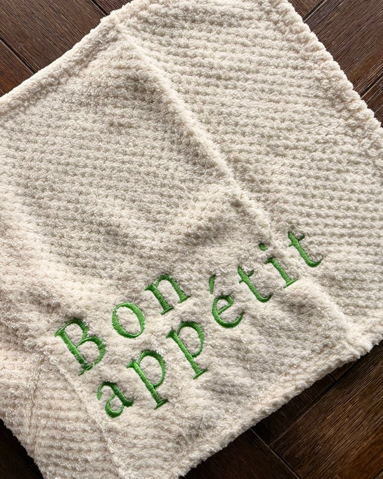 Embroidered Kitchen Hand Towel