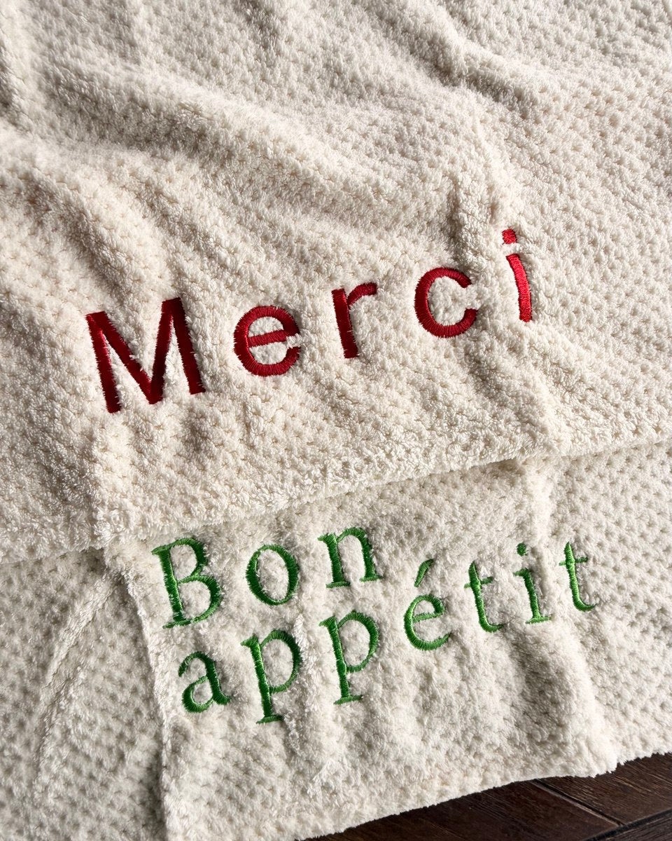 Embroidered Kitchen Hand Towel