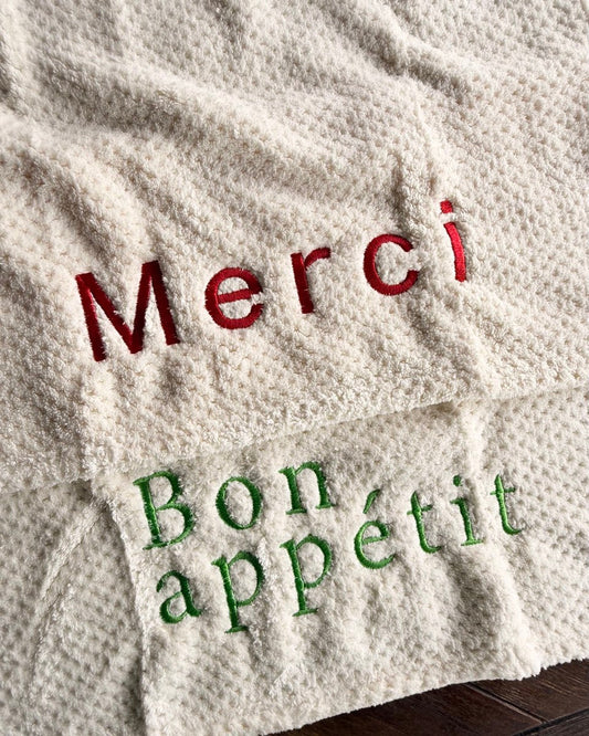 Embroidered Kitchen Hand Towel