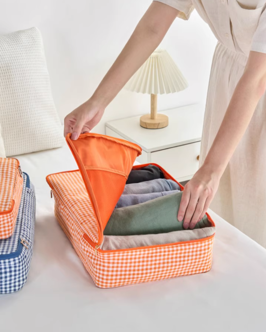 Checkered Travel Bag