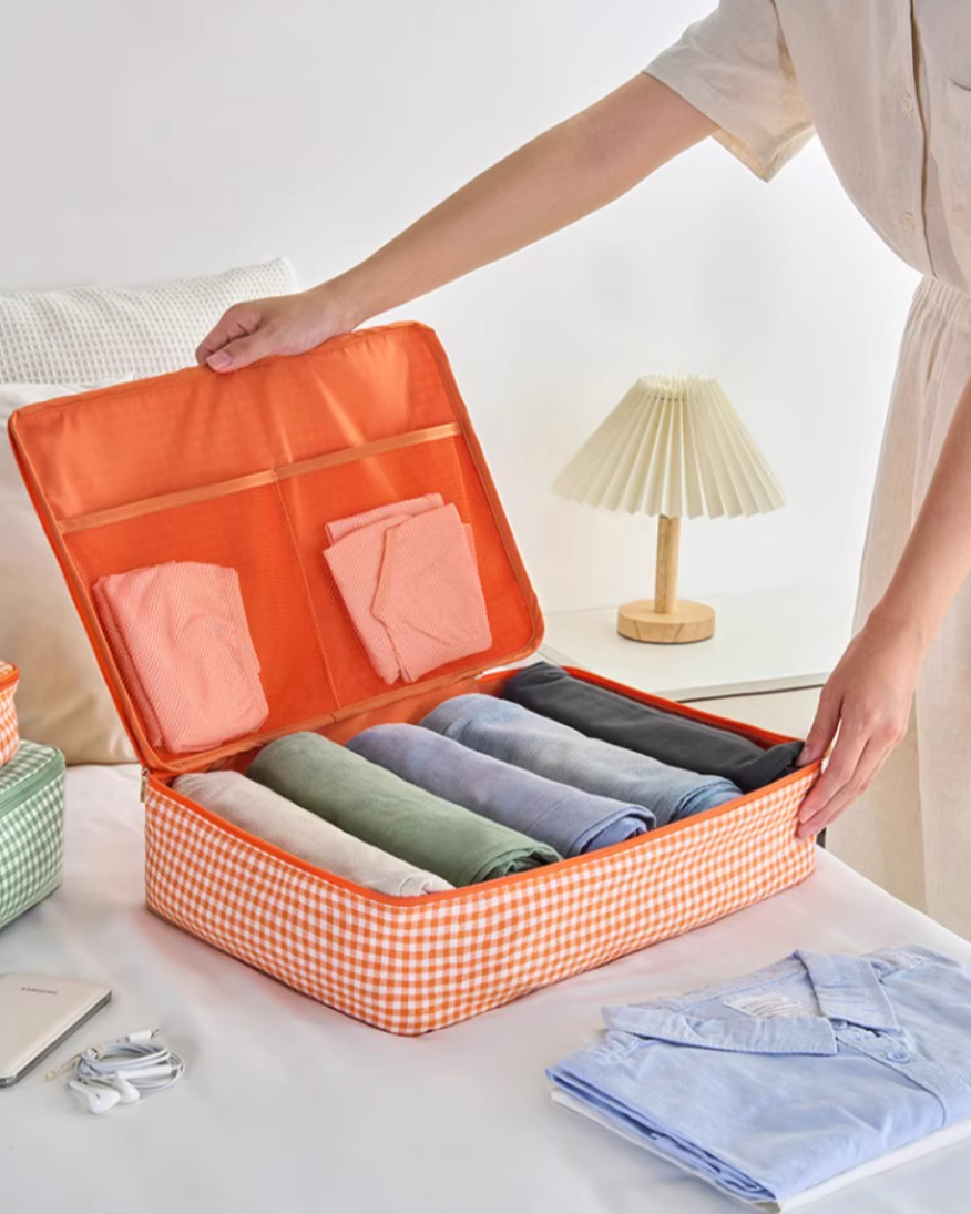 Checkered Travel Bag