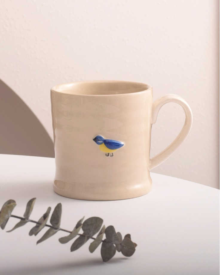 Textured Ceramic Coffee Cup